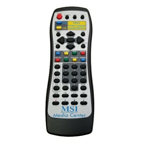 MSI Foreign Language Learning Machine Remote Control (Tested, Works)