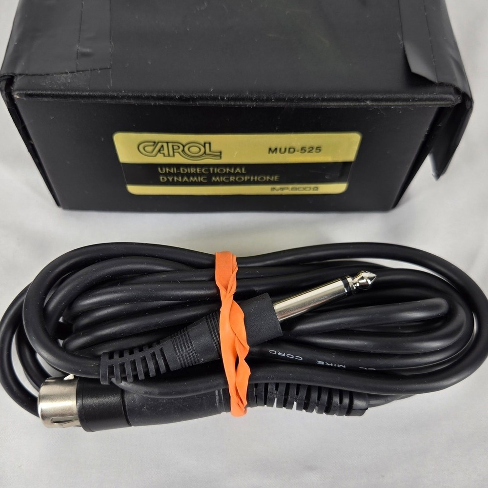 CAROL VINTAGE MUD-525 UNI-DIRECTIONAL DYNAMIC MICROPHONE – FULLY FUNCTIONAL