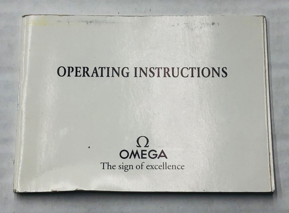 Omega watch Original operating Instructions booklet