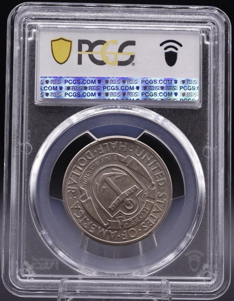 1936-D Rhode Island Silver Commemorative Half Dollar • PCGS MS64