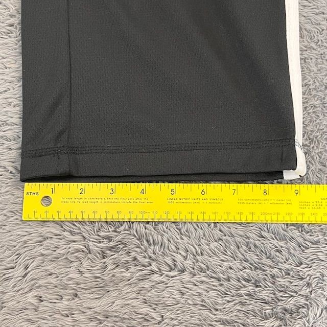Danskin Now Pants Womens M Black White Side Stripe Athletic Capri Drawstring