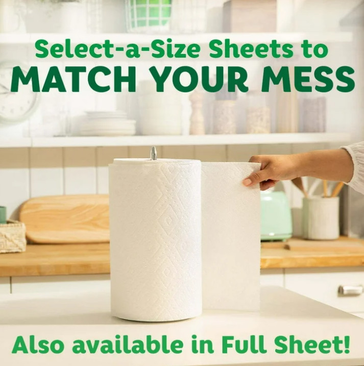 Bounty Paper Towels Select-a-Size, 6 Triple Rolls