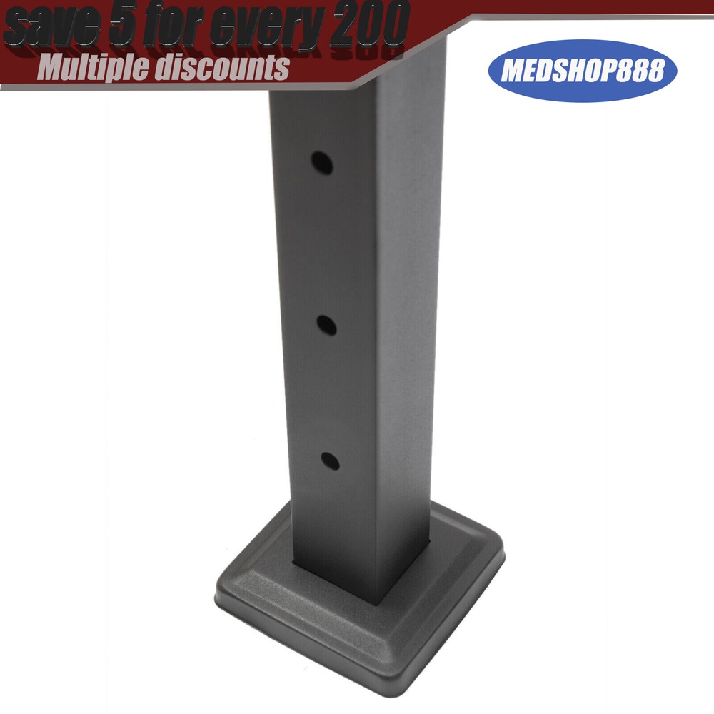 4PCS Cable Railing Posts 36"x2"x2" Adjustable Stainless Steel Pre-drilled Posts
