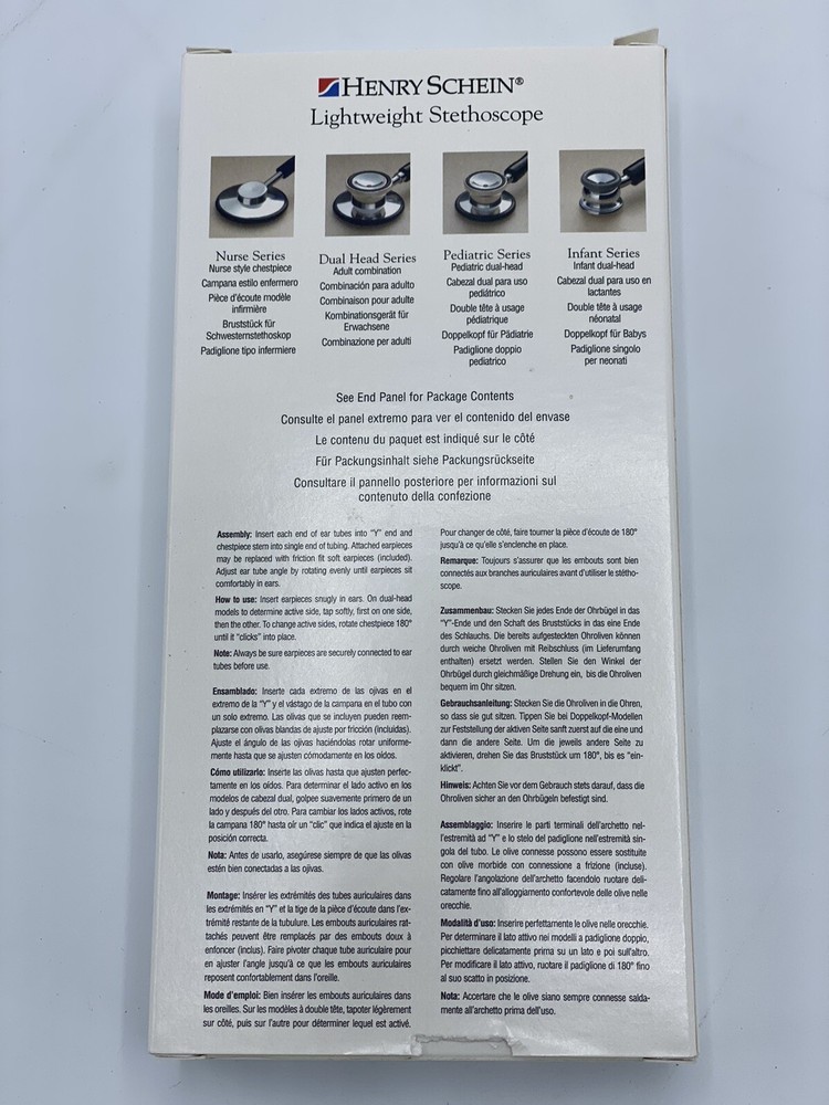 Essentials Lightweight stethoscope Henry Schein lightweight