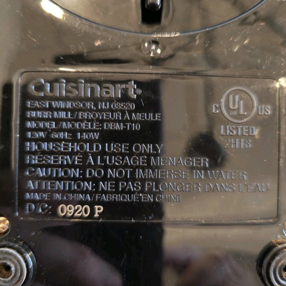 Cuisinart Touchscreen Burr Mill Coffee Grinder DBM-T10