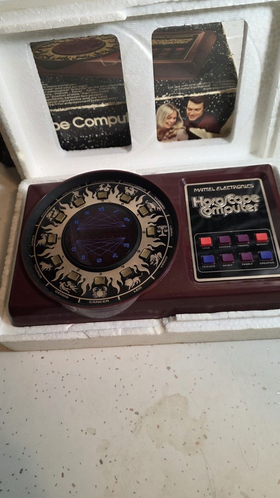 VINTAGE MATTEL ELECTRONIC HOROSCOPE COMPUTER 1979 UNTESTED