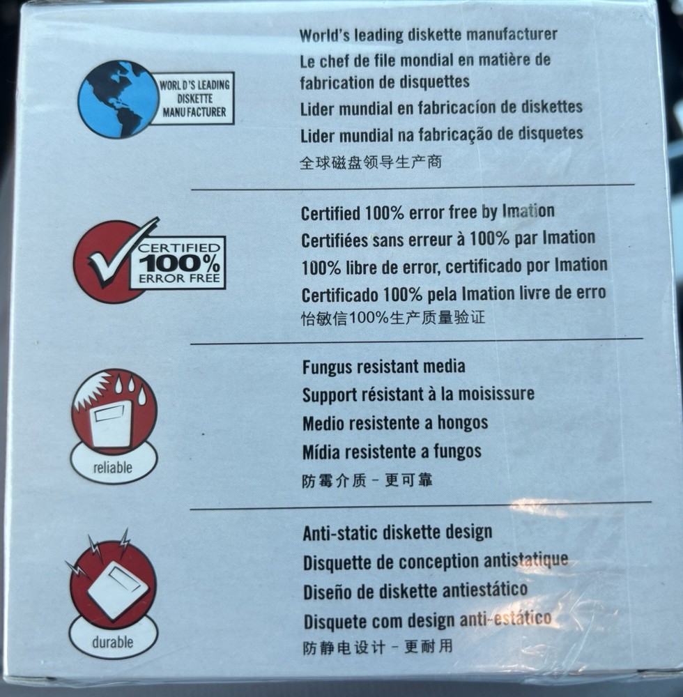 Imation 12881 3.5in. Floppy Disk