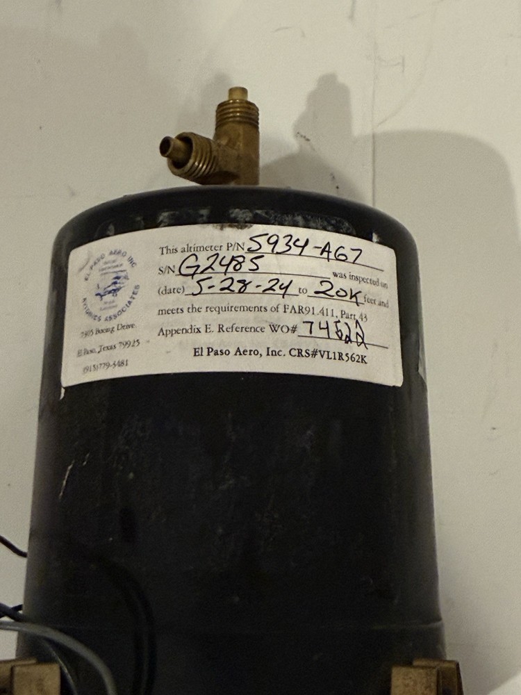 United Instruments Lighted Altimeter 5934-A67