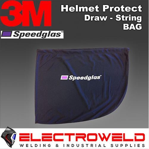 3M SPEEDGLAS Drawstring Carry Bag for Welding Helmet, Protective Black - 954020