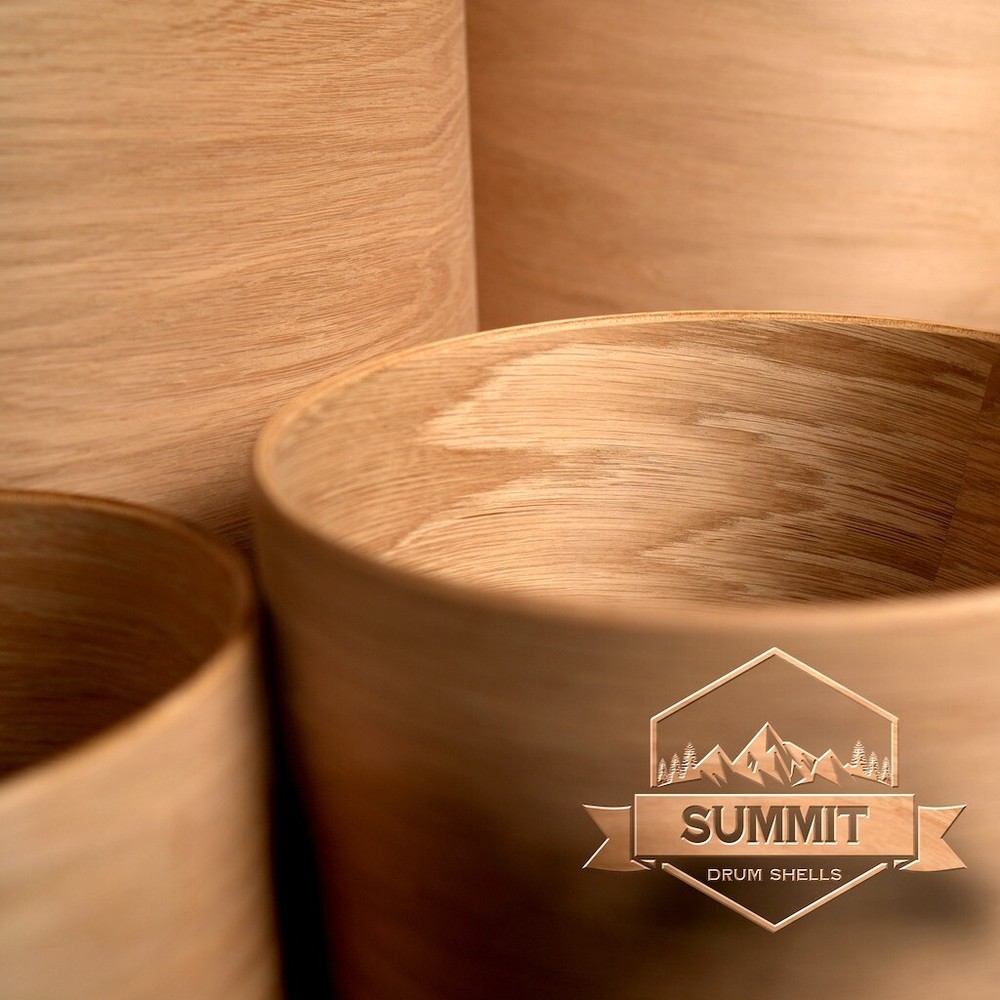 Summit 14x8 Snare Drum Shell Oak