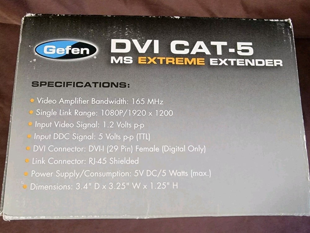 Gefen DVI CAT-5 MS Extreme R / S Extender Kit