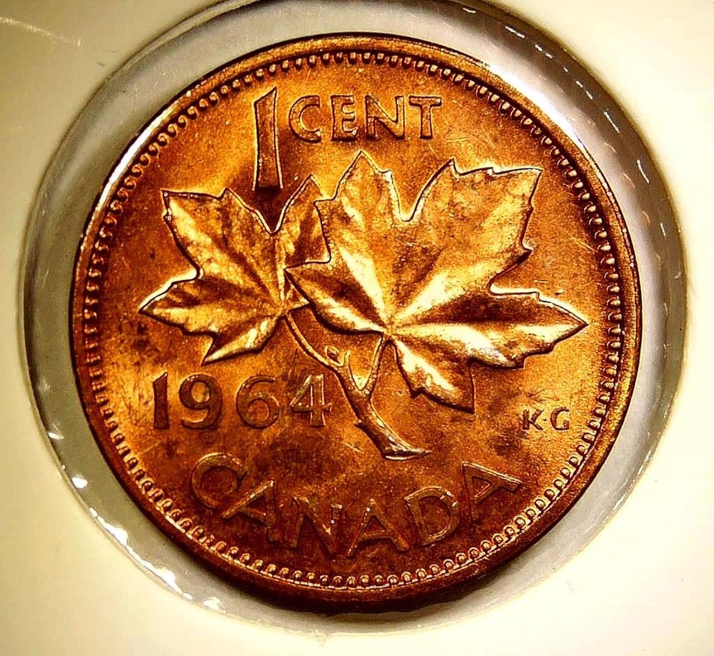 1964 Canada Cent Queen Elizabeth II