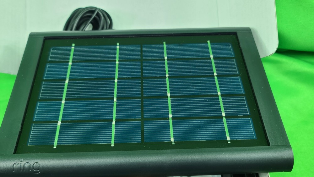 Ring Solar Panel for Stick Up Cam - Unused, New Open Box (Micro USB) Black