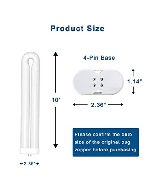 BF190 Replacement Bulb Compatible with Flowtron BK-40D Bug Zapper, 10 2 Pack