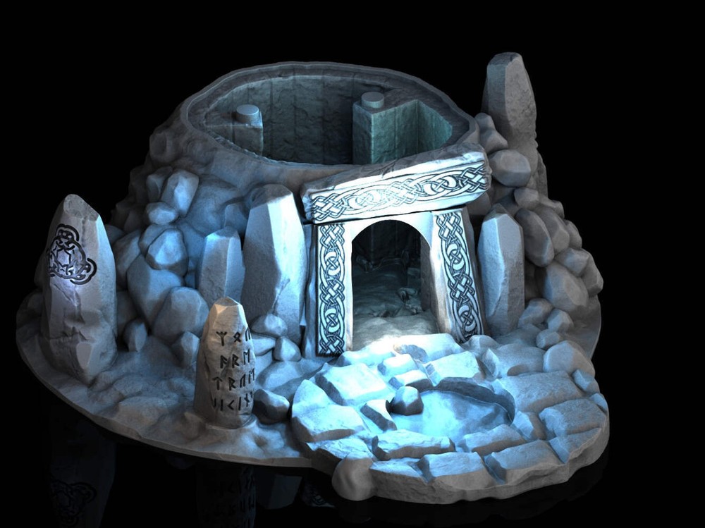 Adrian-3DP4U - Forest Barrow - 28mm