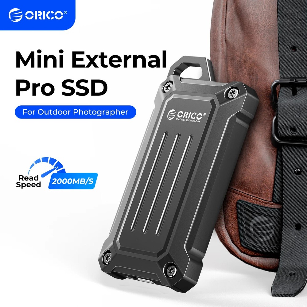 ORICO Mini Portable SSD 20Gbps External Solid State Drive USB3.2 Gen2 1TB Type C