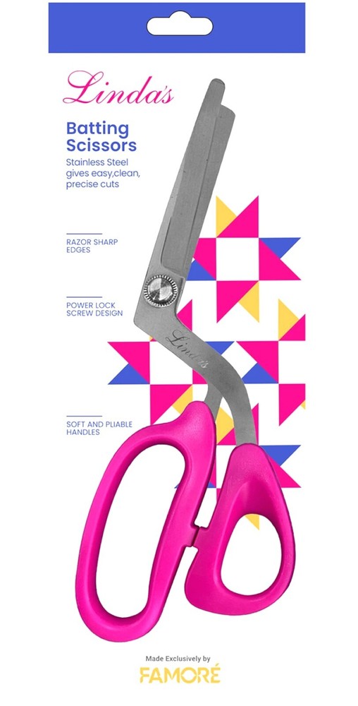 Linda's Batting Scissors Pink