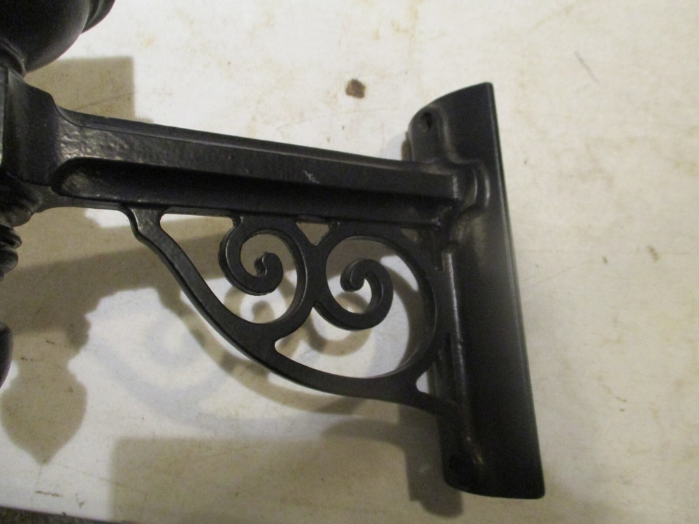 VINTAGE-Aluminum BLACK- Wall Sconce- WITH WALL BRACKET