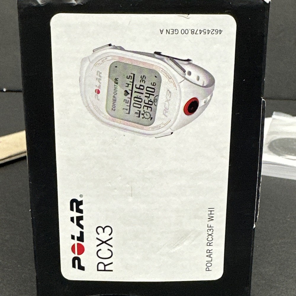 Polar RCX3 Run Needs Battery White With Instruction Manual