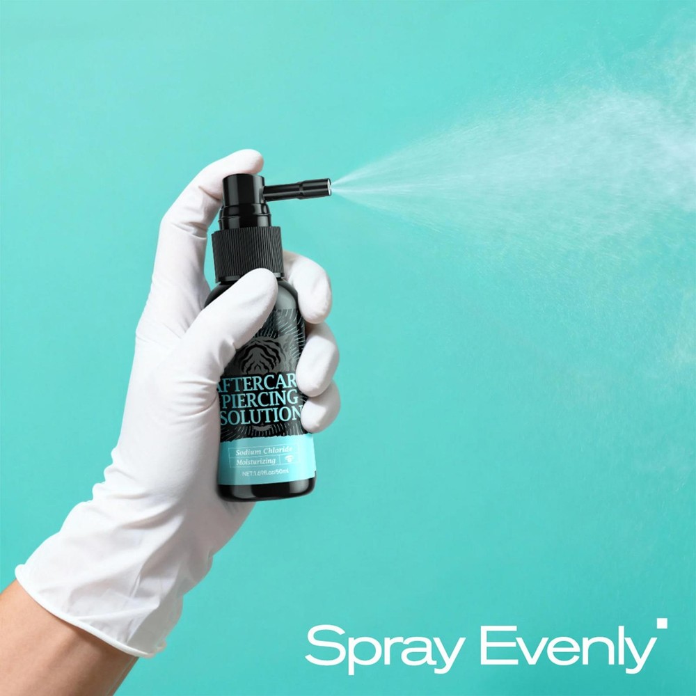 Piercing Cleaning Solution 50ml Gentle Safe Mist Piercing Spray