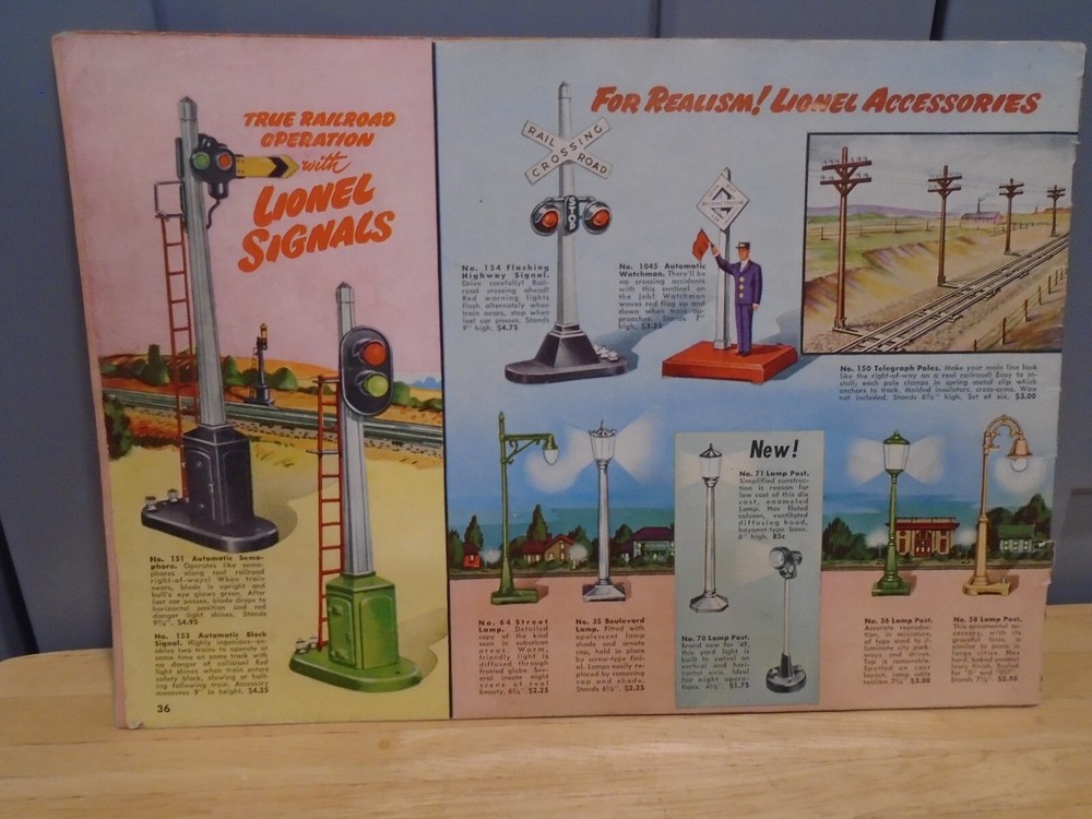 ORIGINAL LIONEL 1949 CATALOG