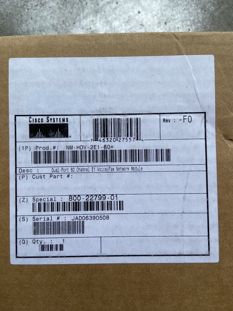 Cisco NM-HDV-2E1-60= Network Module 062