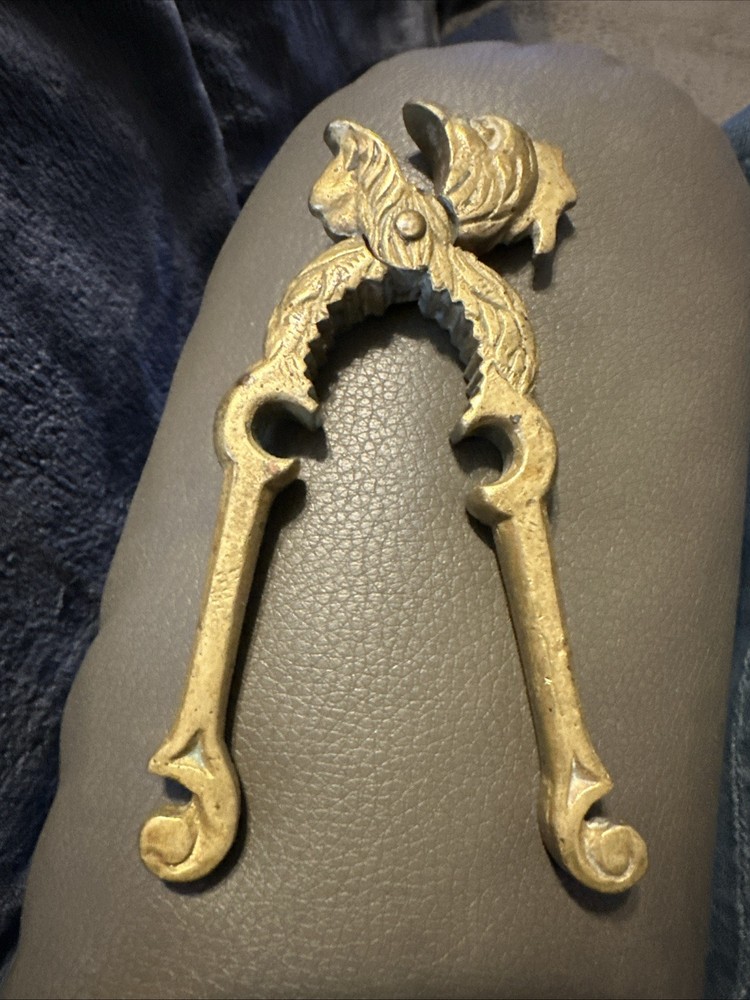 Antique Heavy Brass Eagle Rooster Nutcracker Phoenix Nut Cracker🔥🔥🔥