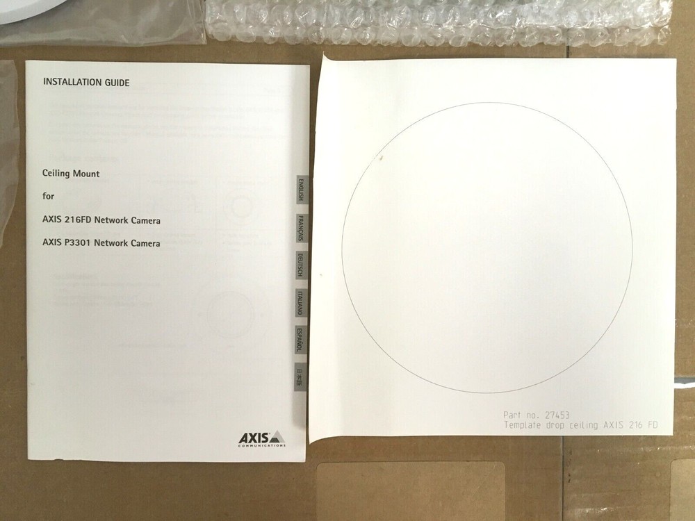 Axis Drop Ceiling Mounting Bracket 216FD 5005-031 ✅❤️️✅❤️️ NEW! Open Box!