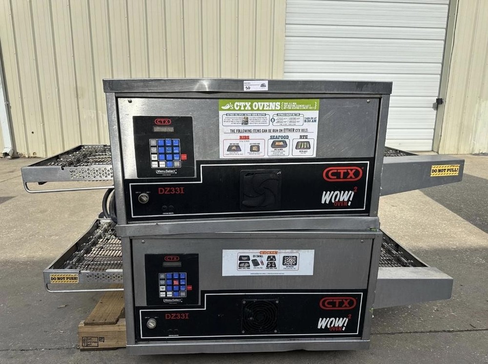 CTX WOW2 Double Stack Conveyor Infrared Pizza Oven DZ33I