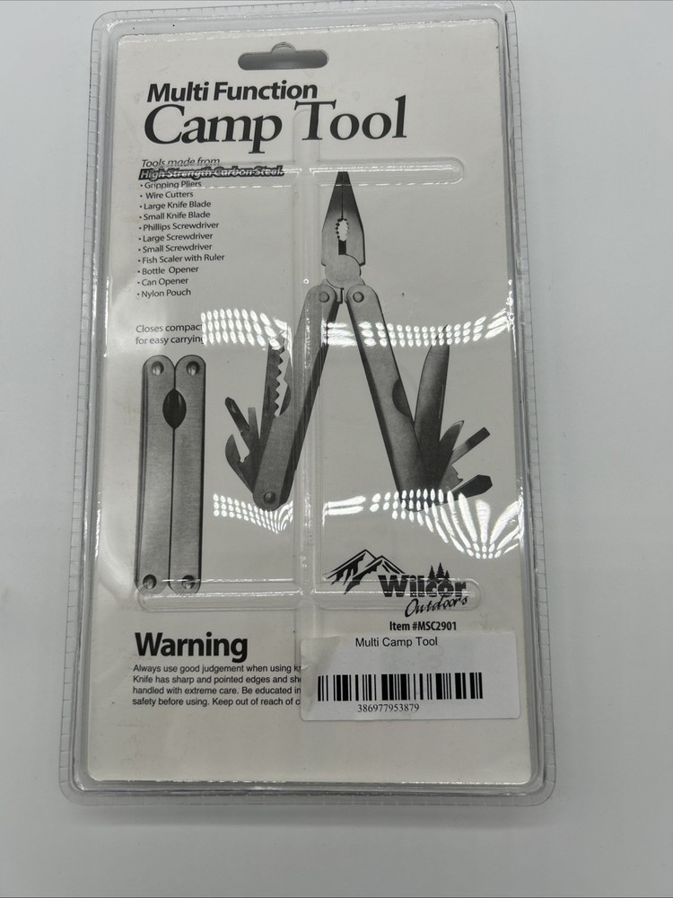 Multi Function Camp Tool New In Package Wilcor Outdoors With Cary Pouch