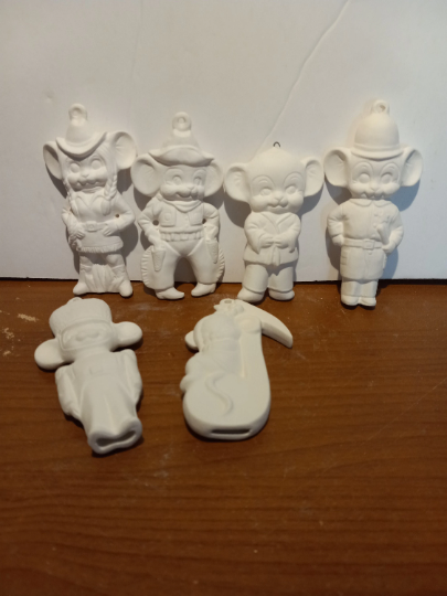 Carrier Mice Set 2 Ready to Paint Ceramic Bisque