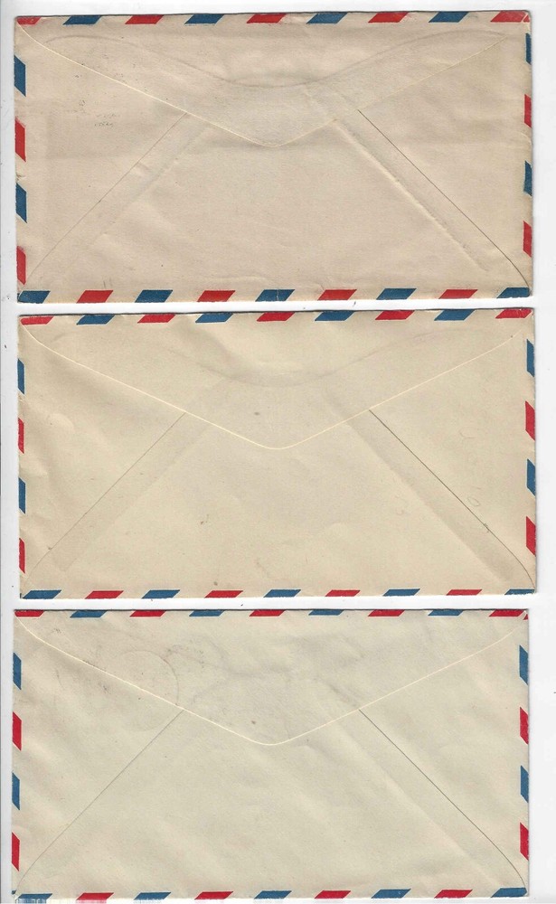FDC's #UC1, UC3, UC7 -- DC cxls -- Postal Stationary