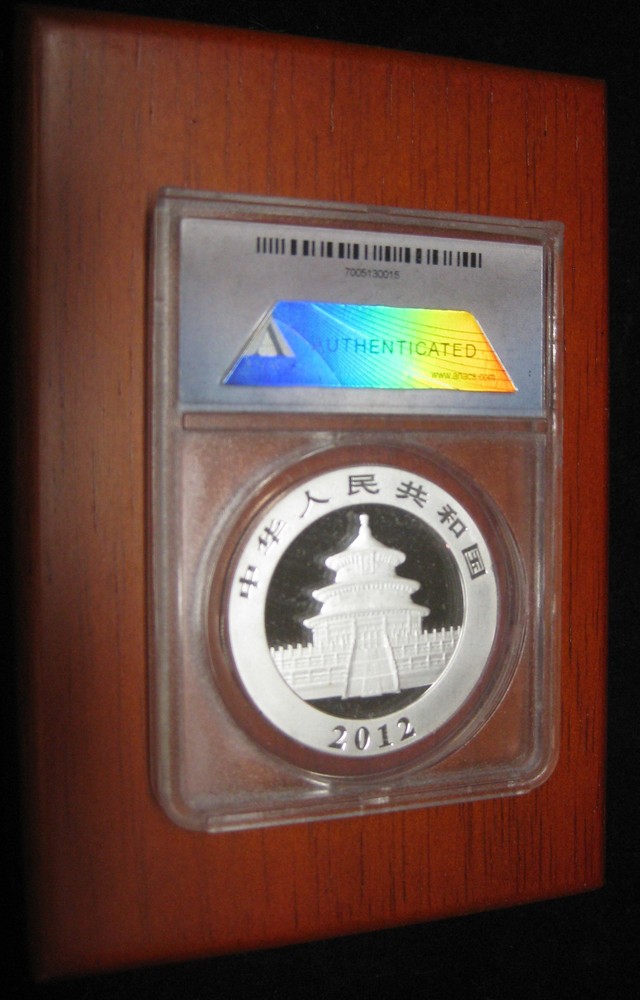 China 2012, ANACS MS70, FIRST Release, 10 Yuan, 1 OZ. SILVER PANDA