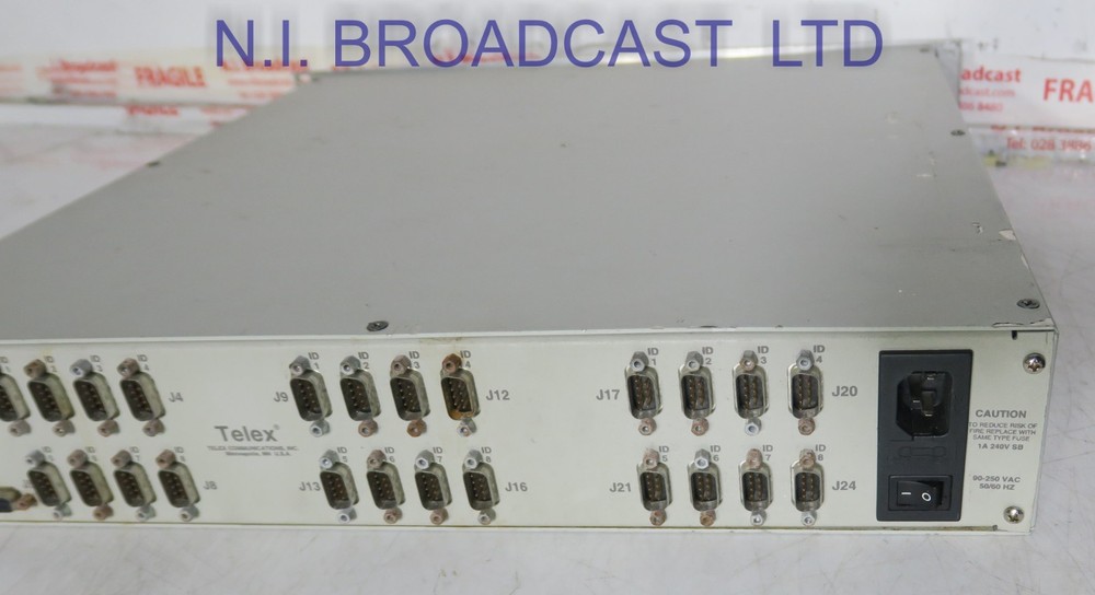 RTS telex Zeus 24channel intercom mainframe (has a fault)