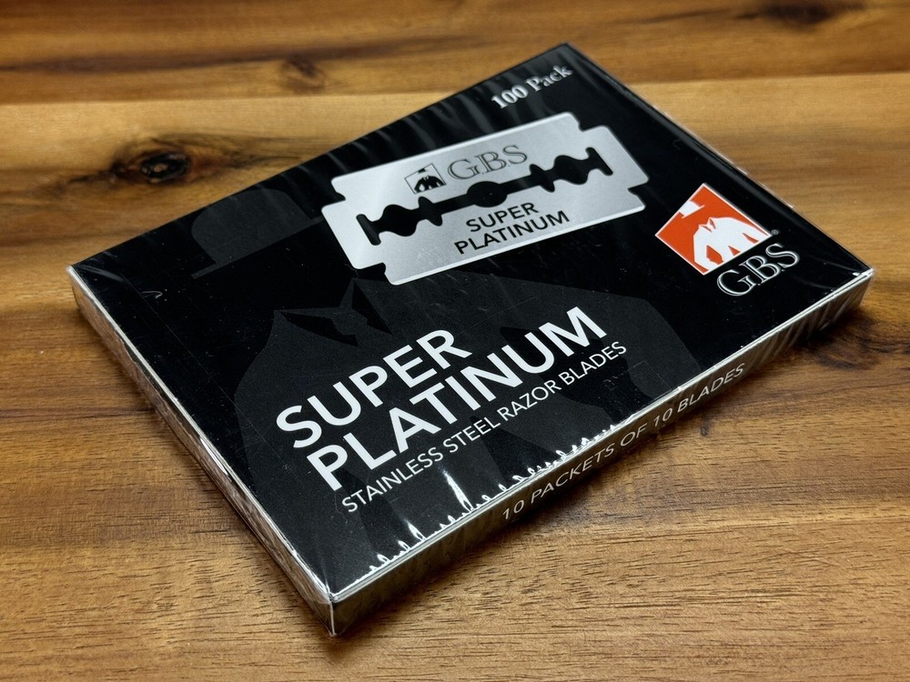 100 Platinum Ultra Sharp Double Edge Cut Barber Razor Blades