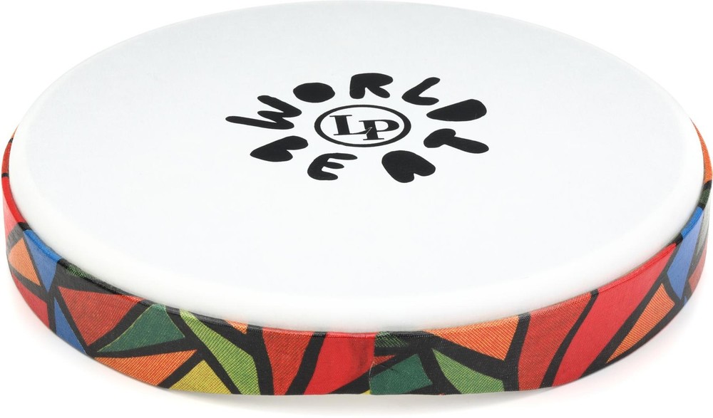 Latin Percussion World Beat Frame Drum - 12 inches, Multicolor