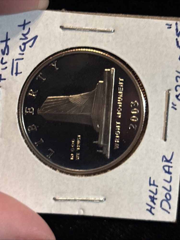2003 First Flight Half Dollar “0226055” Proof Wright Monument 50c
