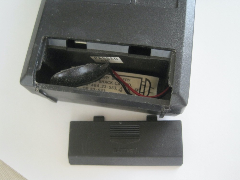 Realistic Transistor Radio Clean Battery Case