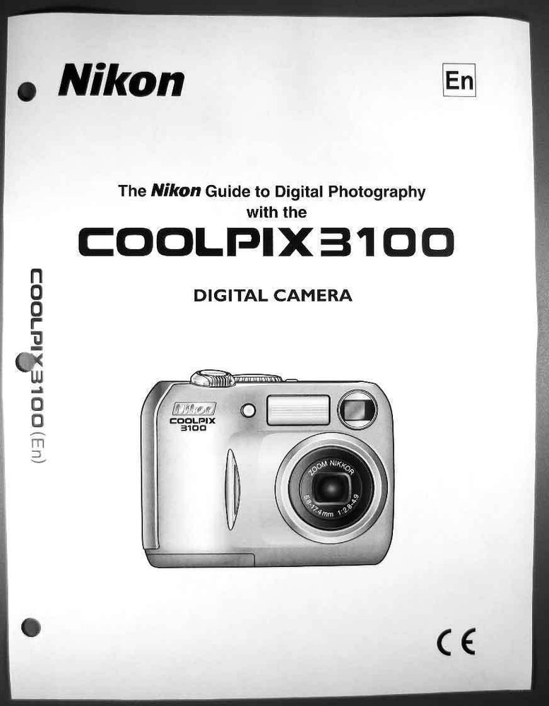 Nikon CoolPix 3100 Digital Camera User Guide Instruction  Manual