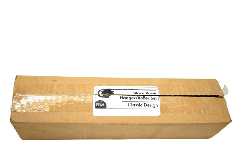 FINAL Black Rustic Hanger/Roller Set Classic Design Barn Door Hardware Track