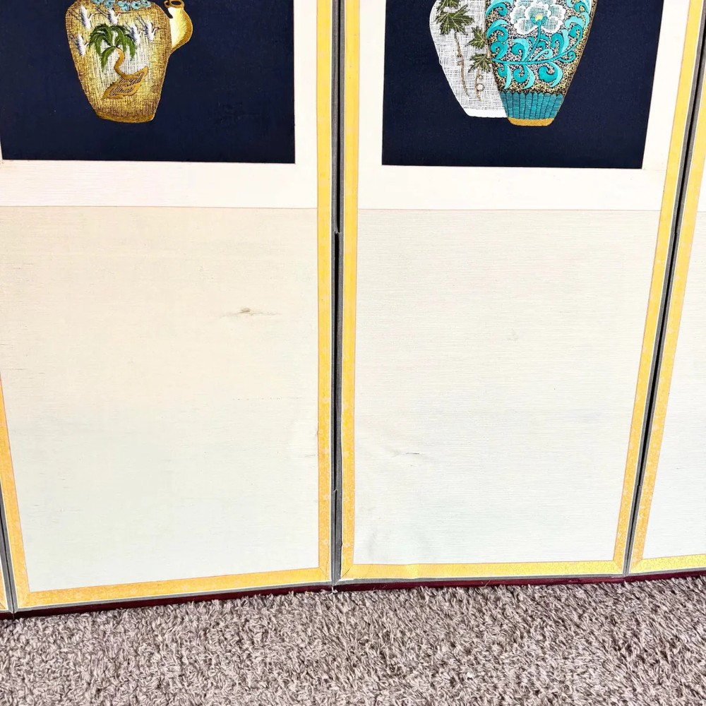 Vintage Chinese 6 Panel Screen/Room Divider