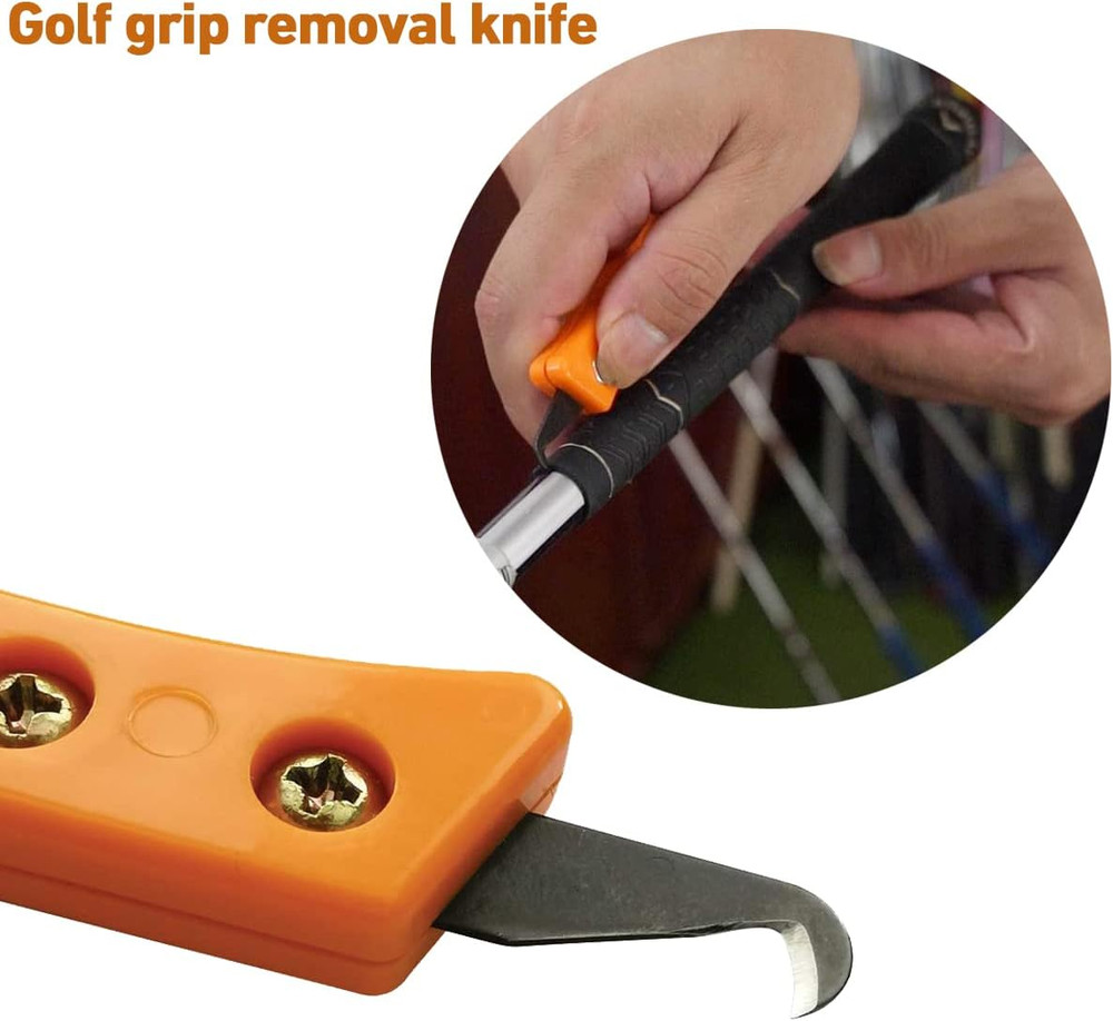 Headley Tools Hook Blade Utility Knife, Golf Grip Removal Tool Hook Knife with B