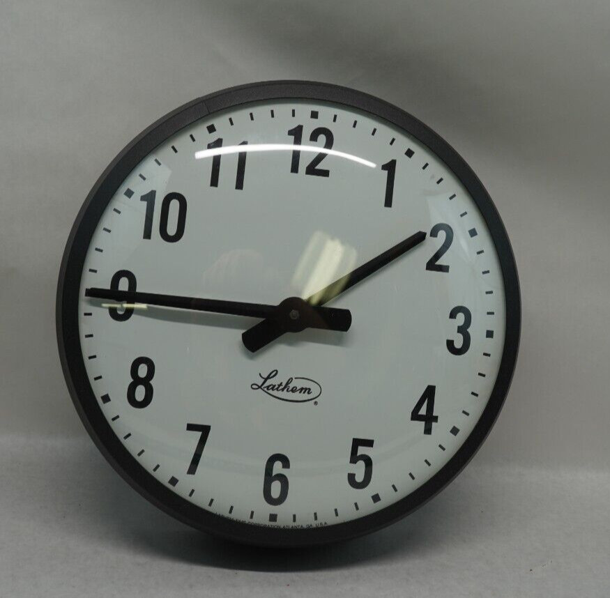 Lathem 12" Face Wall Clock IFC12IFR