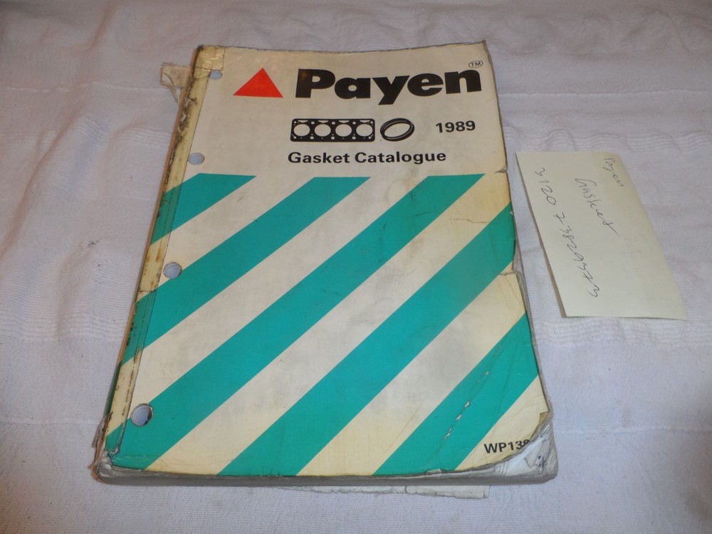 PAYEN GASKET CATALOGUE 1989