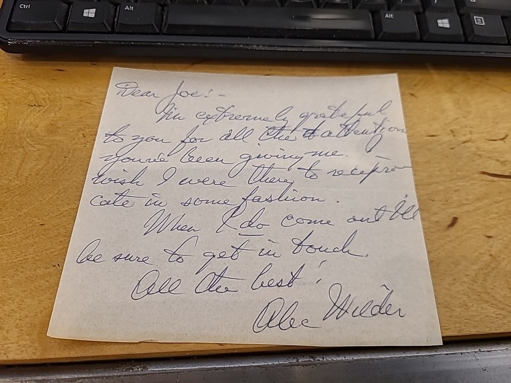 Composer Alec Wilder Handwritten Letter Signed