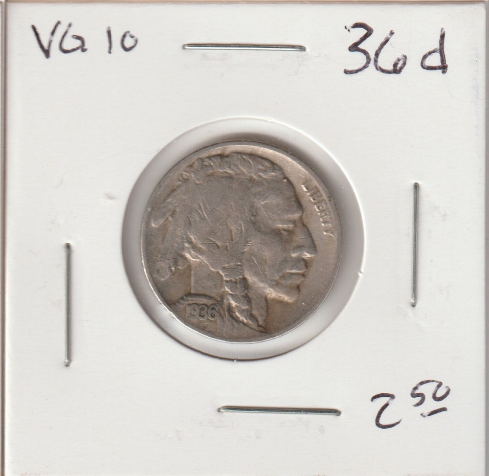 1936-D Buffalo Nickel