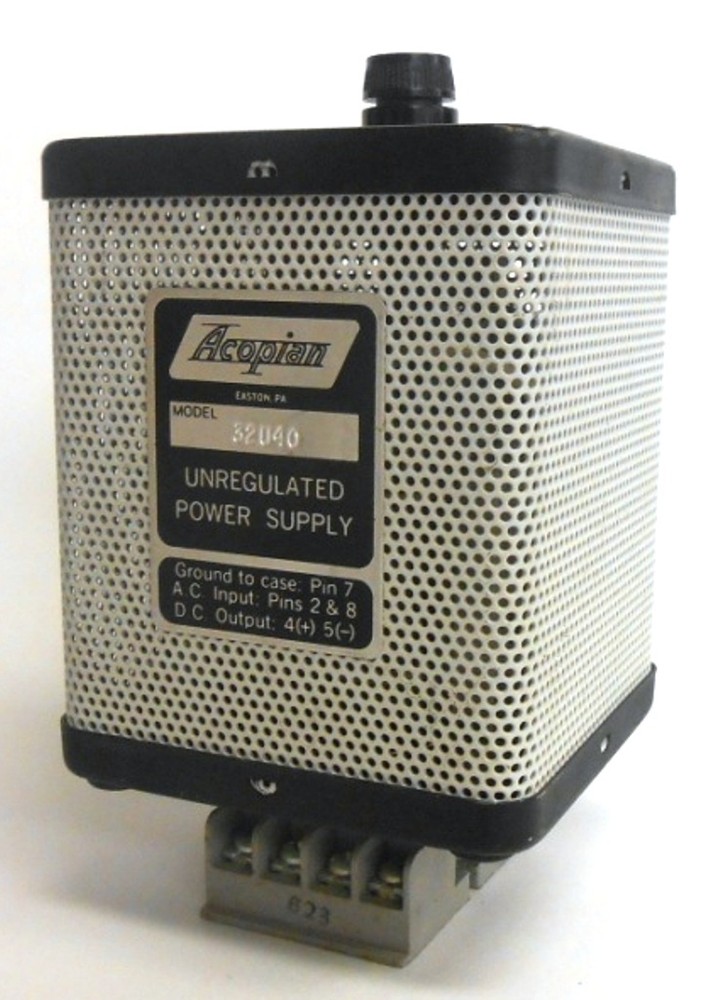 ACOPIAN UNREGULATED POWER SUPPLY, 32U40
