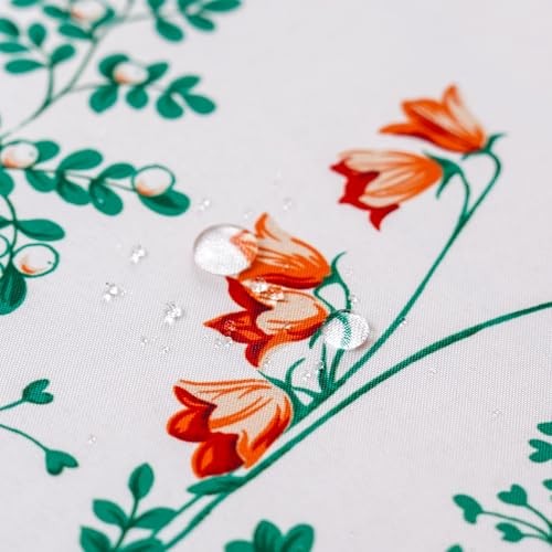 White Tablecloth Exquisite Embroidery Lace 70" x 52" (Rectangular) Floral Leaf