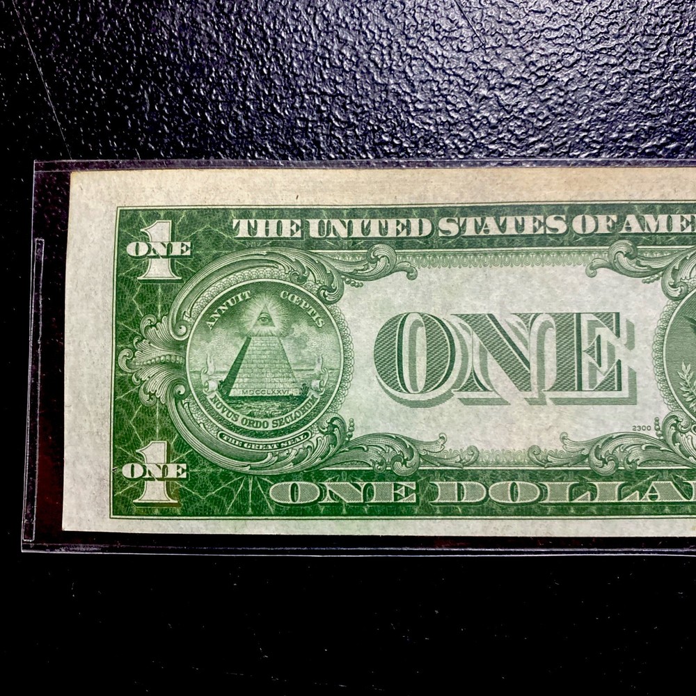 💎 1935-A UNC X NOTE $1 Dollar Silver Certificate ERROR ALIGNED/ CUTTING