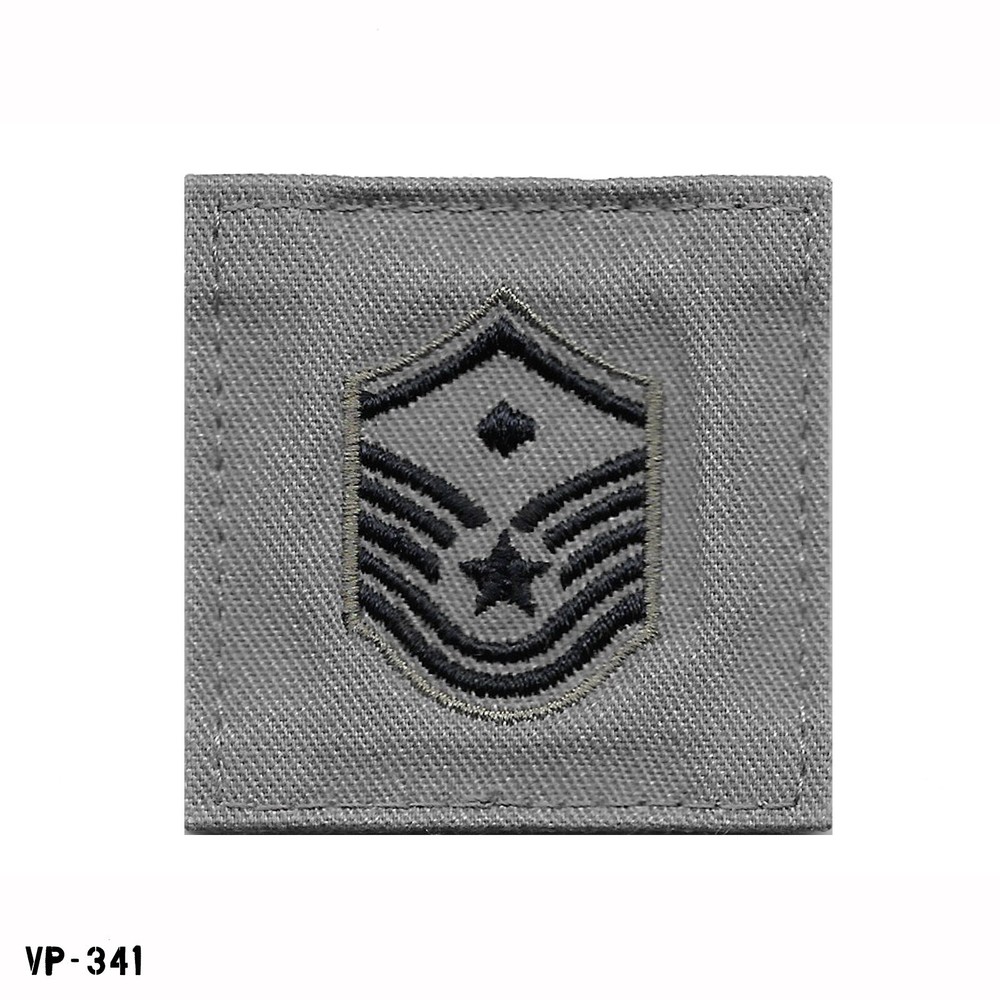 USAF ABU Hook Back Fleece Rank Tab Master Sergeant Diamond MSGT E7 Vanguard NEW